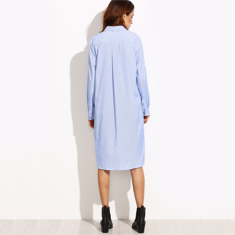 ROMWE-Womens-Casual-High-Low-Dresses-Ladies-Blue-Striped-Long-Sleeve-Lapel-Hidden-Button-Shirt-Dress-32733814492