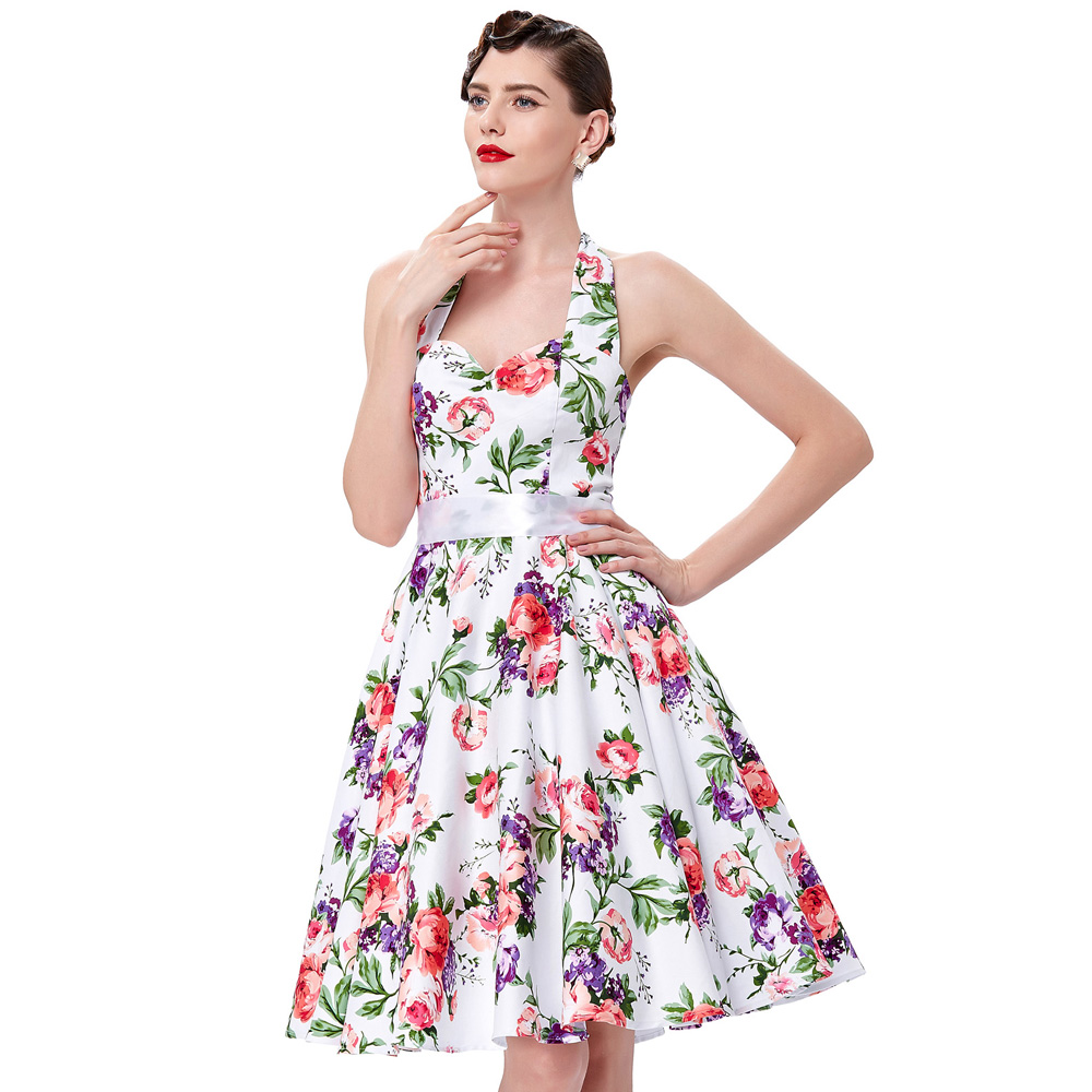Real-Picture-50s-rockabilly-dresses-floral-print-retro-Vintage-60s-party-dress-Pinup-Swing-Audrey-He-2013319525