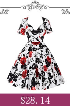 Red-Green-Black-Women-Dress-Sexy-Short-Evening-Party-50s-60s-Vintage-Retro-Dresses-Rockabilly-Pinup--32702138233