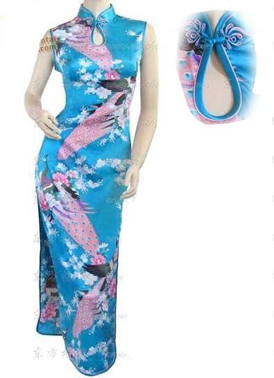 Red-Vintage-Chinese-Women39s-Silk-Rayou-Halter-Long-Cheongsam-Qipao-Dress-Flower-Size-S-M-L-XL-XXL-F-1896315936