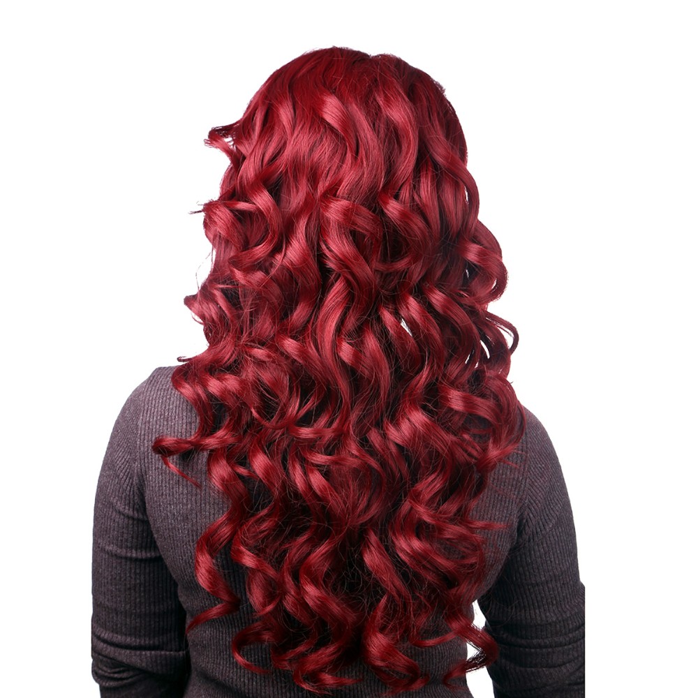 Rihanna-Style-Red-Burgundy-Medium-Long-Curly-Synthetic-Hair-Wig-for-Black-Women-Perruque-Peruk-Afirc-32698609350