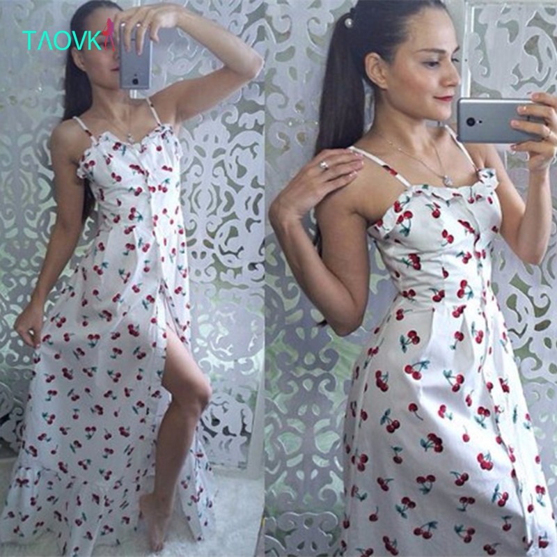 Russian-famous-TaoVK-fashion-2016-summer-women-long-Cherry-printing-white-empire-strapless-floor-len-32690543631