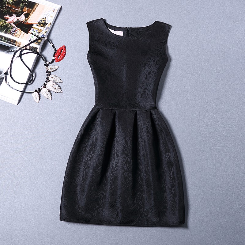 S-2XL-2018-New-Spring-Summer-Dress-O-neck-Sleeveless-Solid-Color-Party-Women-Dresses-Ball-Gown-Base--32640276157