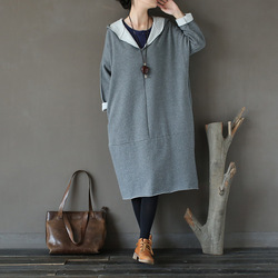 SCUWLINEN-2018-Spring-Autumn-Dress-100-Cotton-Women-Dress-Vestidos-Loose-Fleece-Thickening-Turtlenec-32747183200