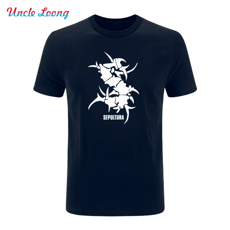 SEPULTURA-Tribal-Logo-Metal-Punk-rock-T-Shirt-T-Shirt-For-Men-2017-Men39s-Short-Sleeve-Cotton-Casual-32780006523