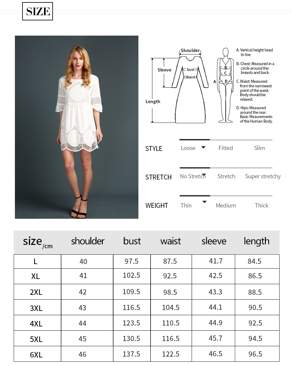 SFLAVOR-Women-plus-size-L---6XL-Women-Summer--Dress--Half-sleeve-lace-patchwork-loose-Vestidos-Hot-S-32670889846