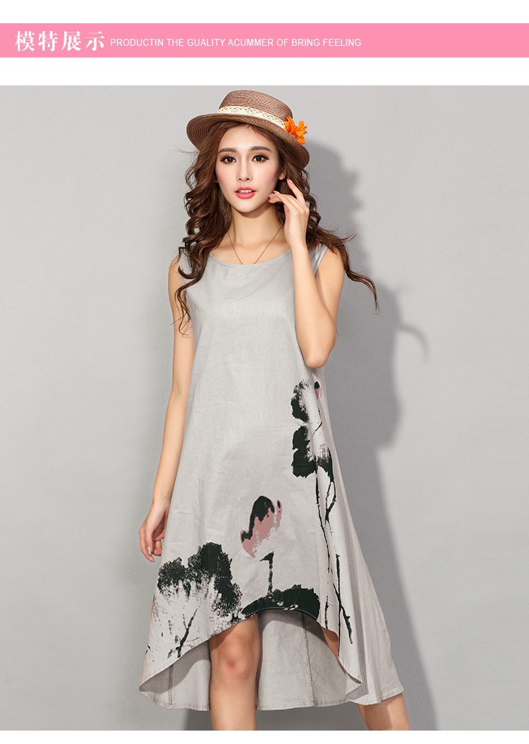 Saiqigui-Summer-dress-2017-New-sleeveless-white-women-dress-casual-cotton-Linen-dress-lotus-Printing-32351291907