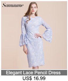 Samuume-High-Class-Sexy-Office-Lady-Temperament-Flare-Sleeve-Round-Neck-Dress-Women-2018-Bodycon-Pen-32749171829