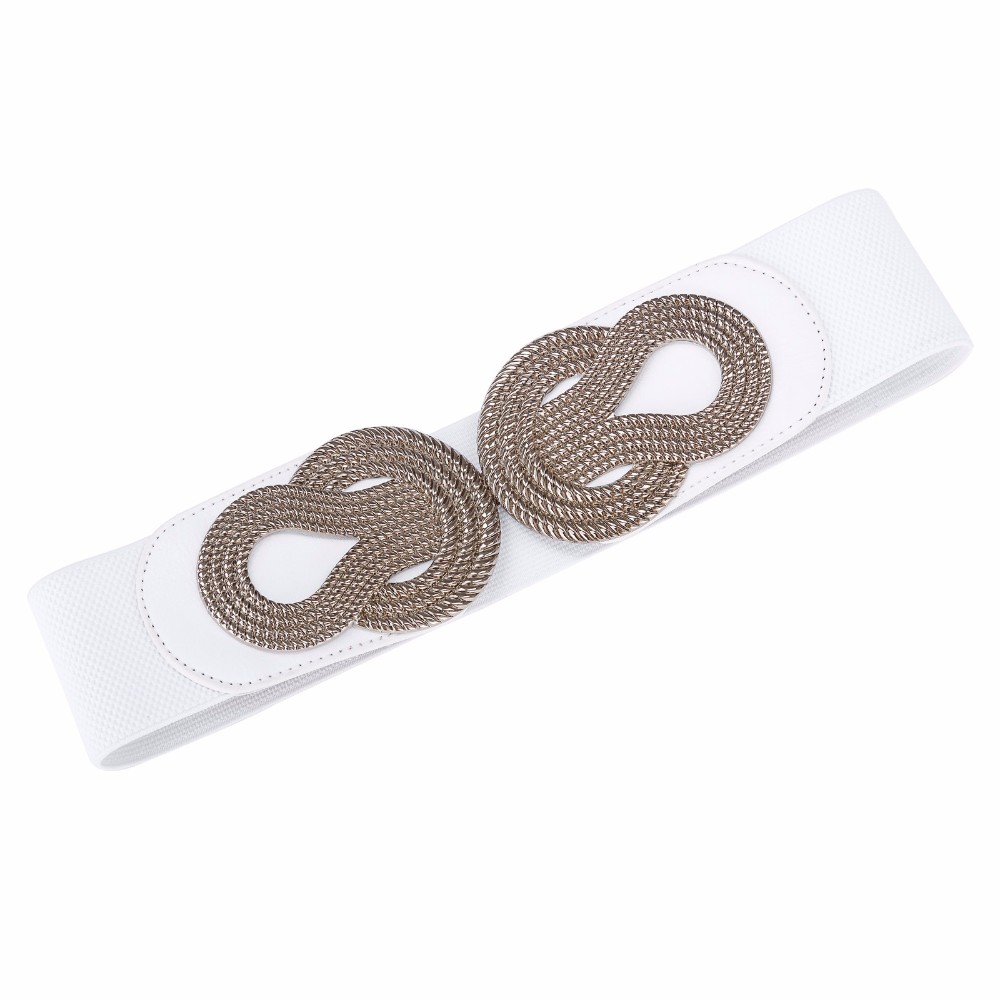 Sexy-Dress-Belts-for-Women-Ladies-Girls-Fashion-Wide-Metal-Buckle-Stretchy-Elastic-Waist-Belt-Waistb-32742655981