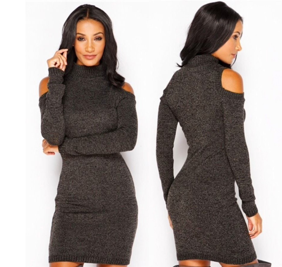 Sexy-Off-Shoulder-Knitted-Cotton-Dress-2016-Autumn-Winter-Women-Long-Sleeve-Elastic-Casual-Bodycon-M-32769840956