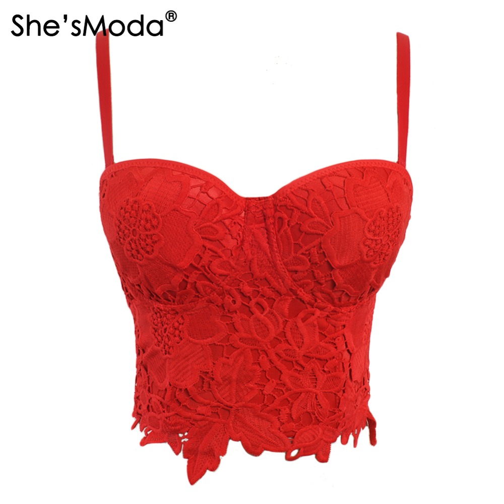 She39sModa-New-Embroidery-Lace-Push-Up-Bralet-Women39s-Bustier-Corset-Wedding-Party-Corset-Cropped-T-32688293881