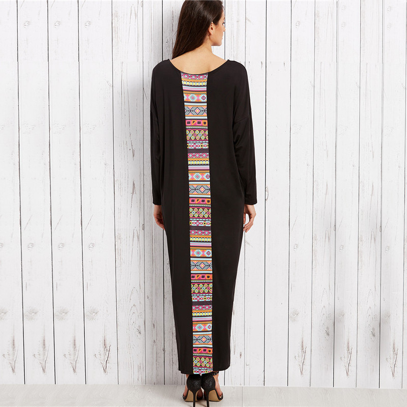 SheIn-Maxi-Dresses-Long-Women-Clothing-Vintage-Black-Tribal-Print-Scoop-Neck-Drop-Shoulder-Long-Slee-32787376747