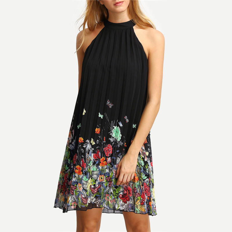 SheIn-New-Woman-Dress-2016-Summer-Black-Round-Neck-Sleeveless-Womens-Casual-Clothing-Floral-Print-Cu-32660828343