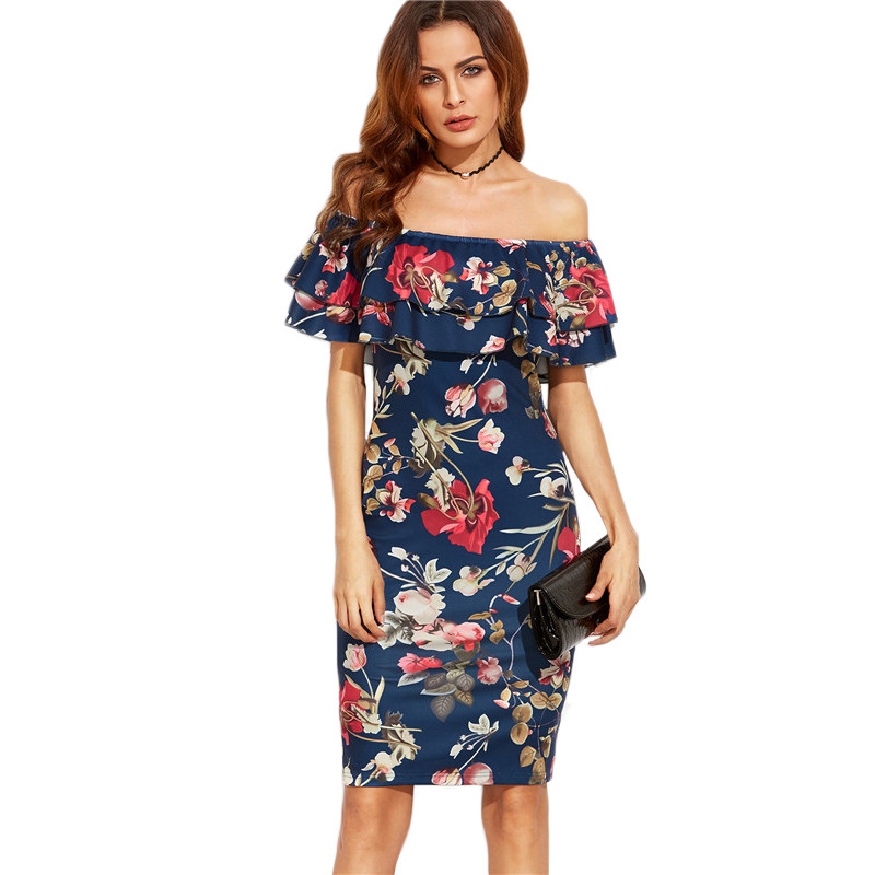 SheIn-Summer-Dress-2017-Clothes-Women-Short-Sleeve-Multicolor-Floral-Print-Off-The-Shoulder-Ruffle-S-32788296353