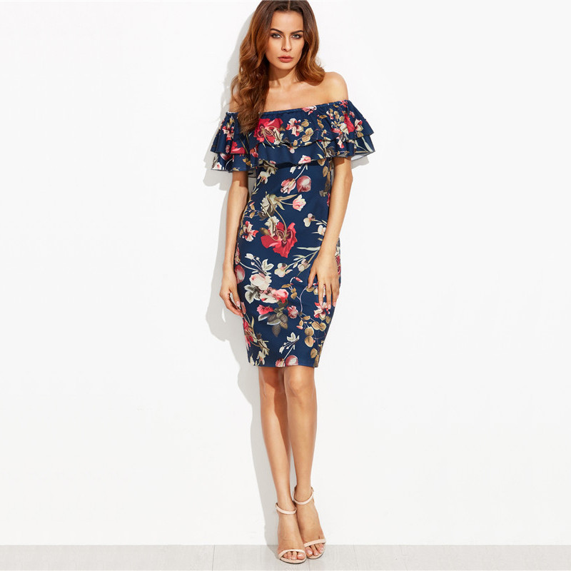 SheIn-Summer-Dress-2017-Clothes-Women-Short-Sleeve-Multicolor-Floral-Print-Off-The-Shoulder-Ruffle-S-32788296353