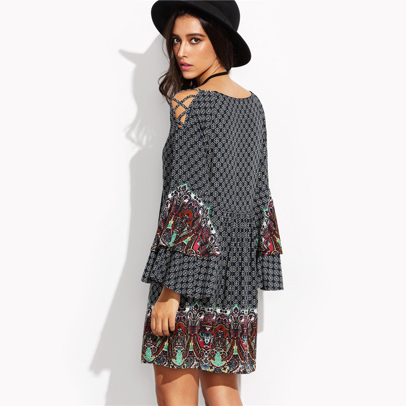 SheIn-Vintage-Dresses-For-Women-Boho-Dress-Multicolor-Tribal-Print-Crisscross-V-Neck-Long-Flare-Slee-32715249165