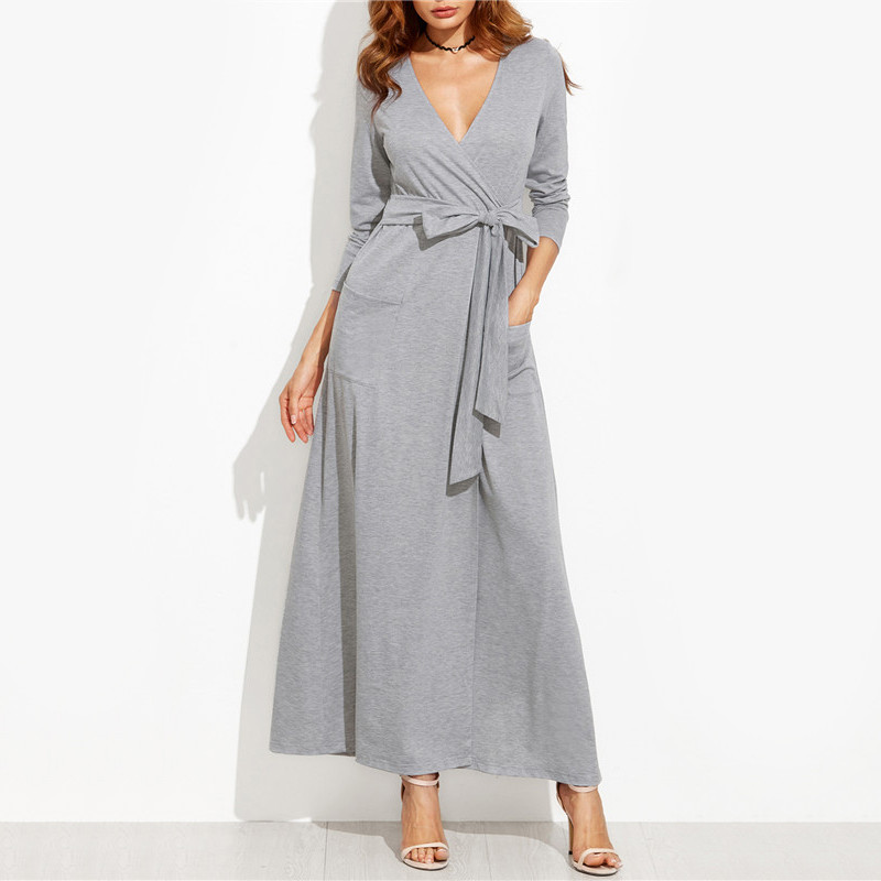 SheIn-Woman-Heather-Grey-Wrap-Maxi-Dress-With-Pockets-Autumn-Ladies-Deep-V-Neck-Long-Sleeve-Vintage--32732165214