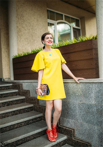 Sheinside-Woman-Casual-Straight-Dresses-Summer-Style-Women-2016-New-Arrival-Ladies-Yellow-Short-Slee-32670784665