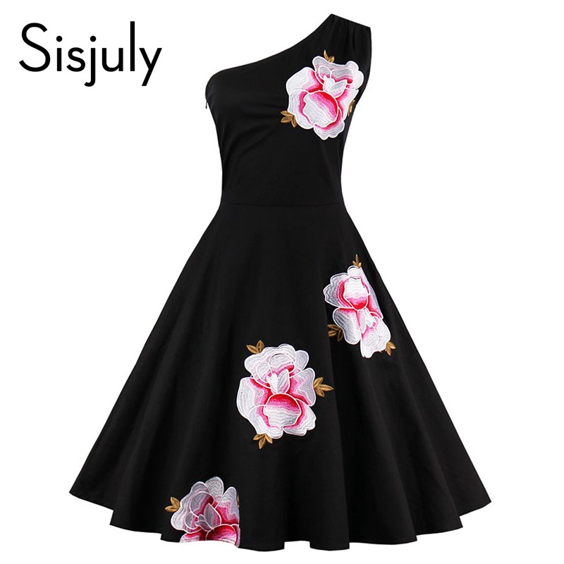 Sisjuly-vintage-dress-black-one-shoulder-floral-embroidery-dress-1950s-style-2017-summer-dresses-ele-32778138677