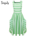 Sisjuly-vintage-dresses-parthwork-Elegant-Sleeveless-A-Line-Knee-Length-Dress-Color-Block-Polka-Dots-32543943315