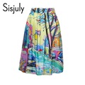 Sisjuly-women-bodycon-dress-2017-spring-print-flower-square-collar-dress-short-sleeves-female-sheath-32790925769