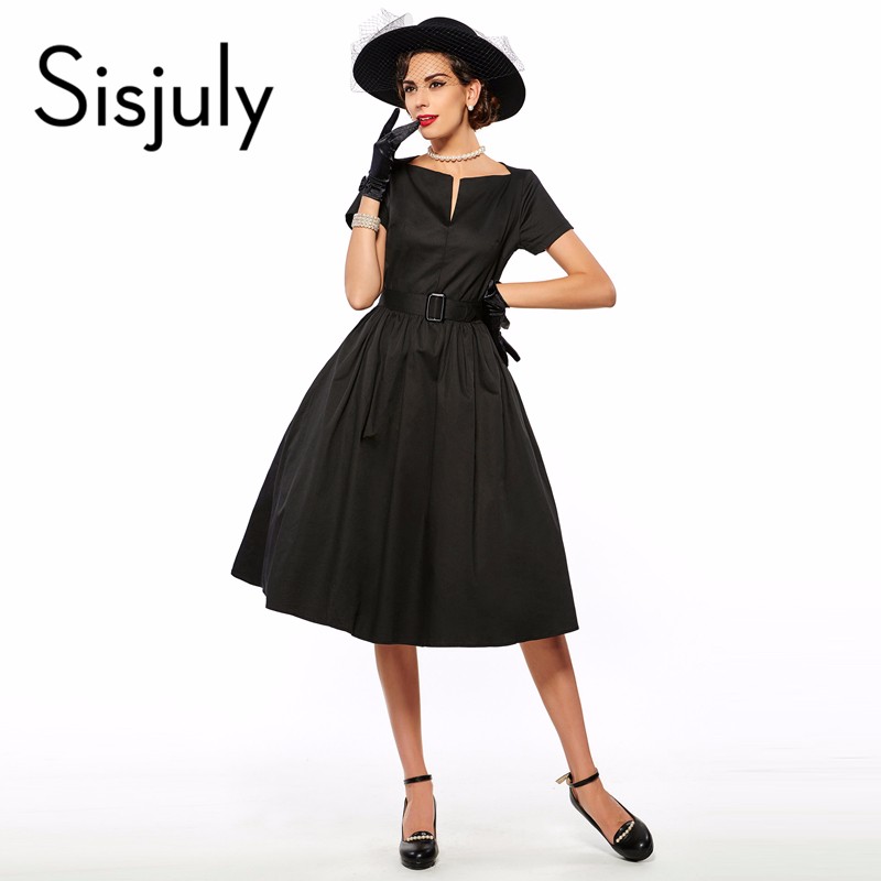 Sisjuly-women-dress-fashion-autumn-ball-gown-dress-vintage-retro-dresses-v-neck-short-sleeve-women-d-32727851278