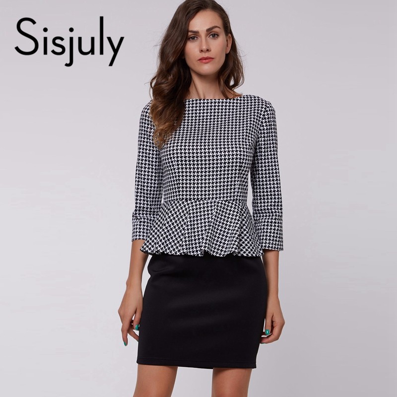 Sisjuly-women-office-dress-2017-spring-black-round-neck-bodycon-patchwork-work-dress-female-sheath-d-32736190529