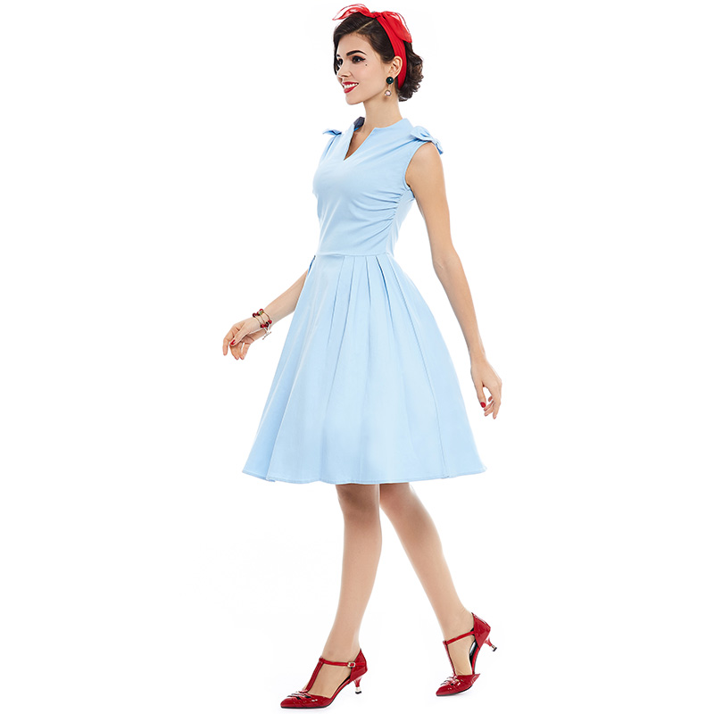 Sisjuly-women-vintage-dress-summer-elegant-1950s-retro-sleeveless-dresses-party-style-blue-A-Line-50-32796039345