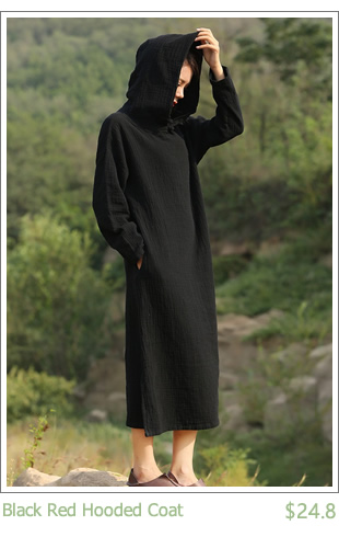 Solid-Black-Red-Long-sleeve-Hooded-Mid-Long-Dress-Women-Autumn-Cotton-Linen-Vintage-Dress-Novelty-Ho-32749602311