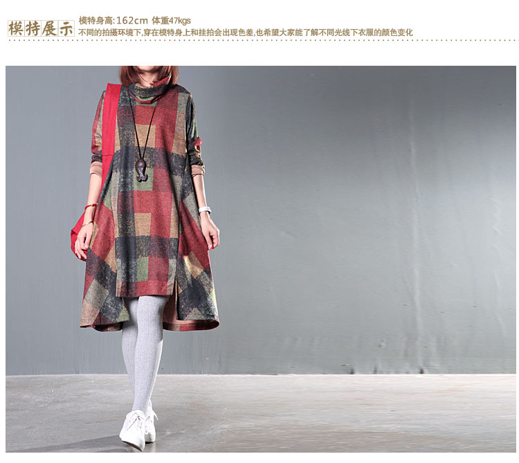 Spring-Autumn-Turtleneck-Women-Dress-Loose-Casual-Irregular-Wool-Dress-Plaid-Long-Sleeve-Vintage-Dre-32536134866