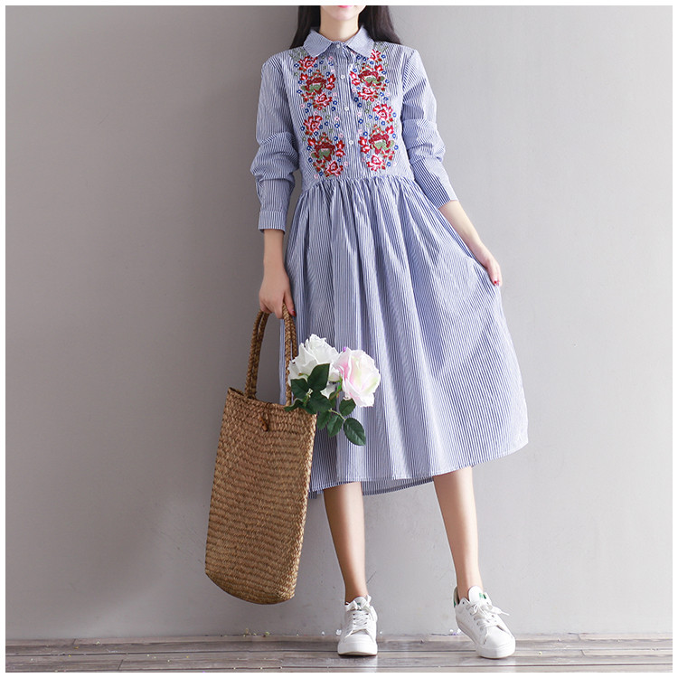 Spring-Dress-Striped-Print-Cotton-Linen-Shirt-Dress-Casual-Long-Sleeve-Embroidery-Vintage-Dress-Plus-32791976832