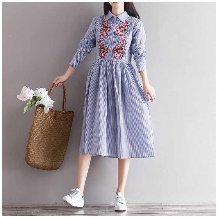 Spring-Dress-Striped-Print-Cotton-Linen-Shirt-Dress-Casual-Long-Sleeve-Embroidery-Vintage-Dress-Plus-32791976832