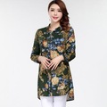 Spring-womens-plus-size-long-sleeve-shirt-for-office-wear-2016-casual-loose-heap-turtleneck-fancy-Oi-32646432492