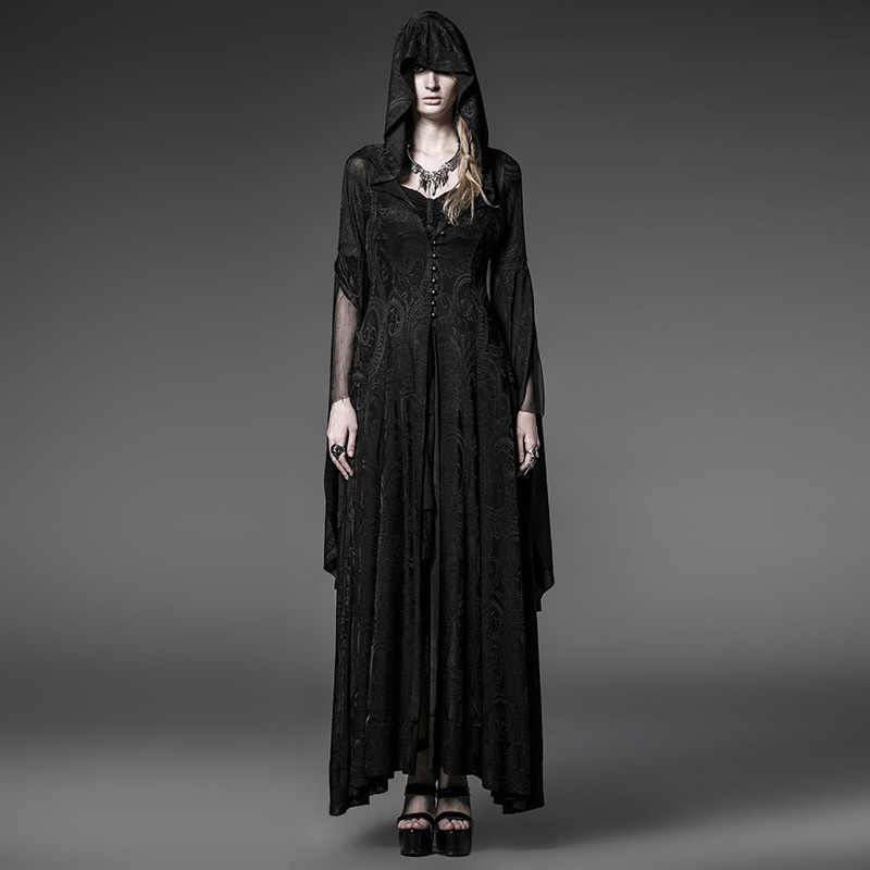 Steampunk-knitting-jacquard-vintage-famale-gothic-long-hooded-dress-cultivate-one39s-morality-show-t-32575881245