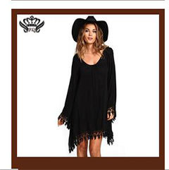 Summer-Chiffon-Dresses-Knee-Length-Black-Short-Sleeve-Dress-Ball-Gown-Casual-Little-Black-Short-Mini-32628555111
