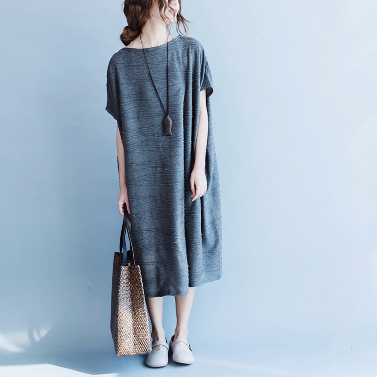 Summer-Cotton-Dress-Gray-Black-Red-Color-Loose-Dress-Casual-O-Neck-Short-Sleeve-Vintage-Dress-For-Pe-32711120662