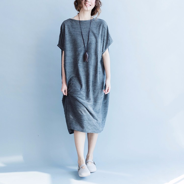 Summer-Cotton-Dress-Gray-Black-Red-Color-Loose-Dress-Casual-O-Neck-Short-Sleeve-Vintage-Dress-For-Pe-32711120662