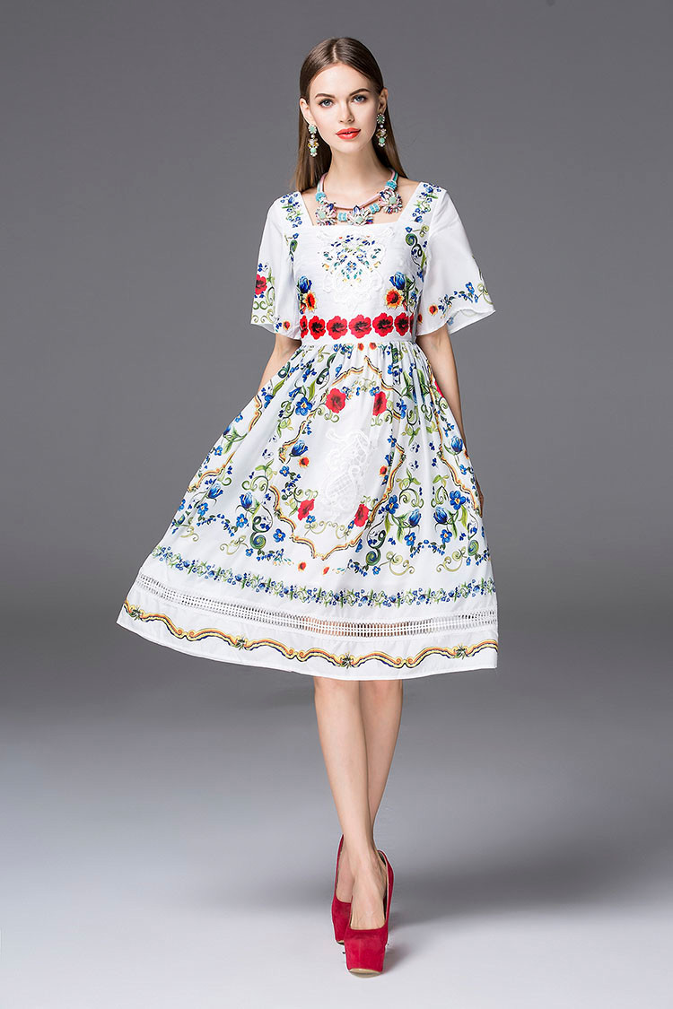 Summer-Dress-2016-Bohemia-Fashion-New-Daily-Short-Flare-Sleeve-Embroidery-New-Floral-Print-Vintage-H-32567699890