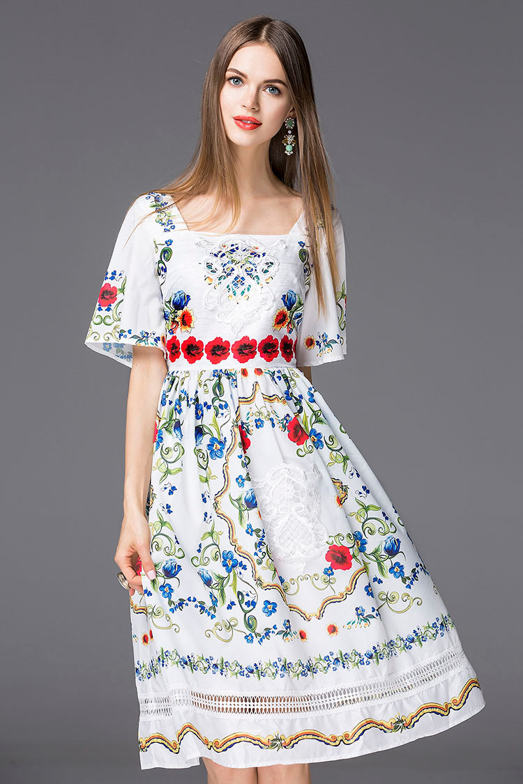 Summer-Dress-2016-Bohemia-Fashion-New-Daily-Short-Flare-Sleeve-Embroidery-New-Floral-Print-Vintage-H-32567699890
