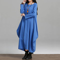 Summer-Dress-Patchwork-Solid-Color-Women-Dress-Casual-Loose-Vintage-Dress-Slash-Neck-Batwing-Sleeve--32628865060