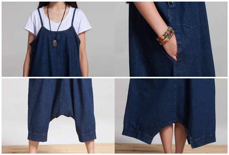 Summer-Dress-Women-Loose-Waist-Plus-Size-Women-Casual-Denim-Dress-Spaghetti-Strap-Denim-Dress-Solid--32640802760