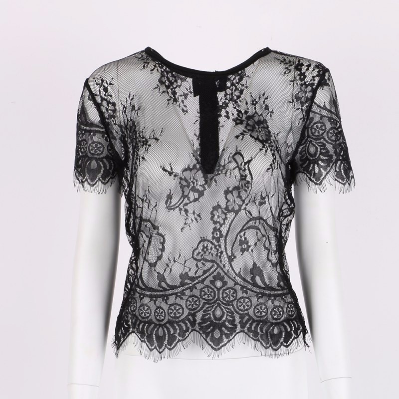 Summer-Sexy-Women-Blusas-Femininas-Black-short-Sleeve-V-Neck-Sexy-Vintage-Lace-Blouse-Hollow-Out-Zip-32704648601