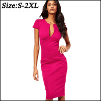 Summer-Women-Elegant-Sheath-Fitted-Plus-Size-Simple-Design-Business-Casual-Office-Formal-Pencil-Body-32257018651