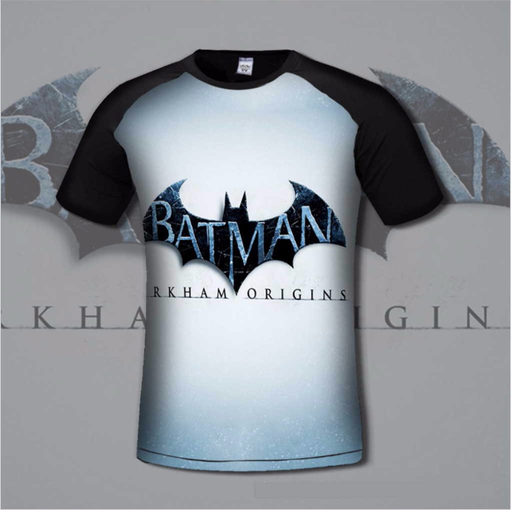 Super-Hero-Men39s-Cotton-T-shirt-Comfortable-Anime-Joker-amp-Batman-3D-Print-T-shirts-Casual-gamer-C-32791324586