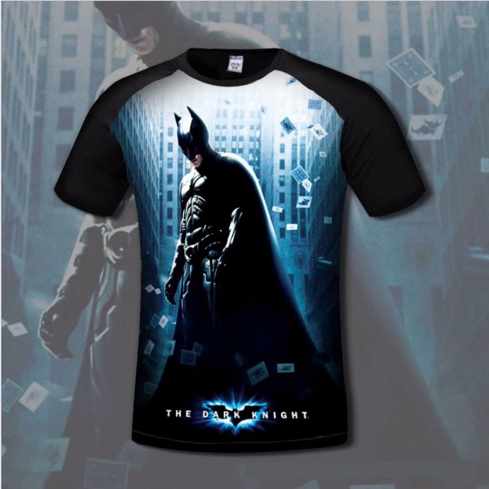 Super-Hero-Men39s-Cotton-T-shirt-Comfortable-Anime-Joker-amp-Batman-3D-Print-T-shirts-Casual-gamer-C-32791324586