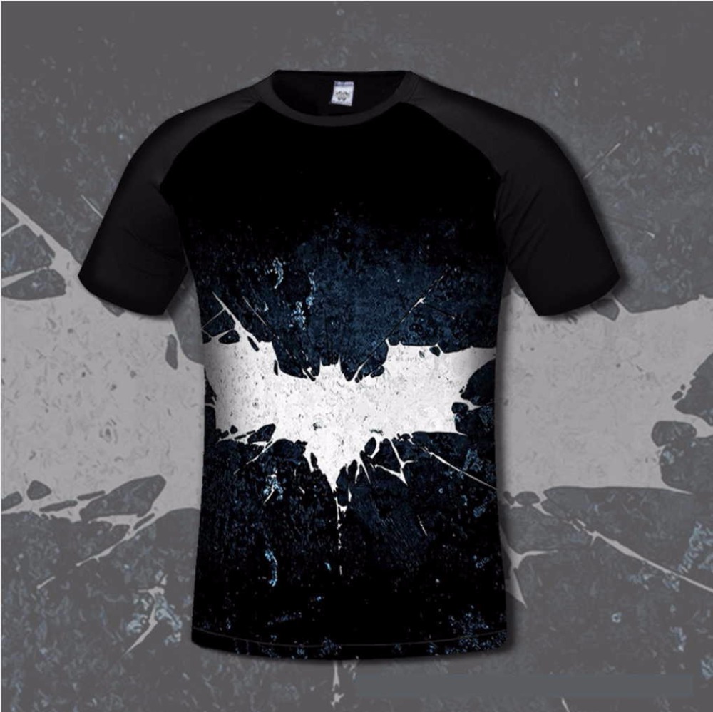 Super-Hero-Men39s-Cotton-T-shirt-Comfortable-Anime-Joker-amp-Batman-3D-Print-T-shirts-Casual-gamer-C-32791324586