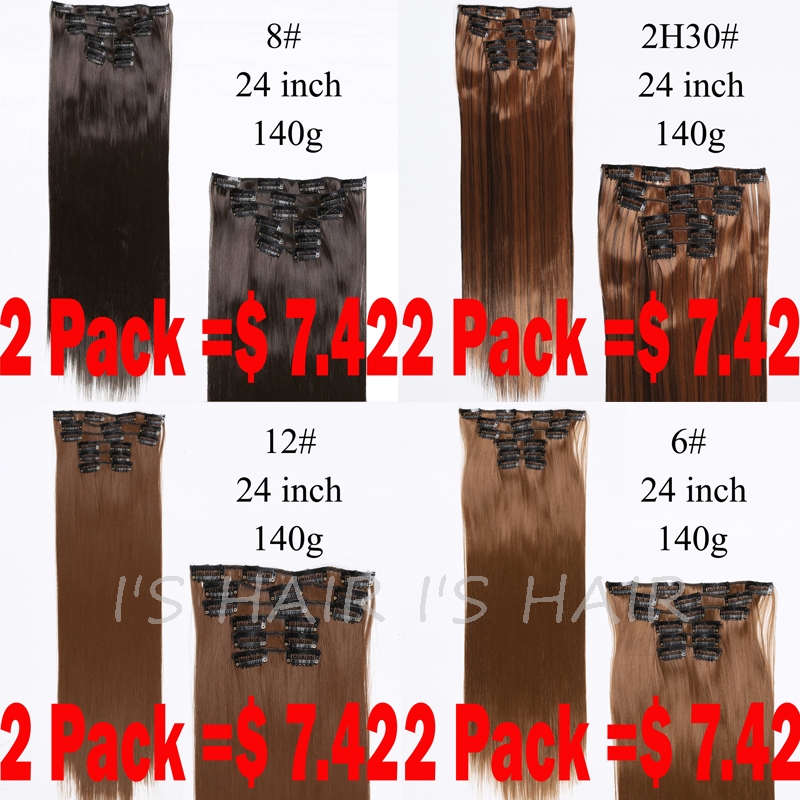 Synthetic-Hair-Extension-Hairpiece-23quot-Synthetic-Straight-Hair-Piece-16-Clip-In-Hair-Extensions-6-32278017222