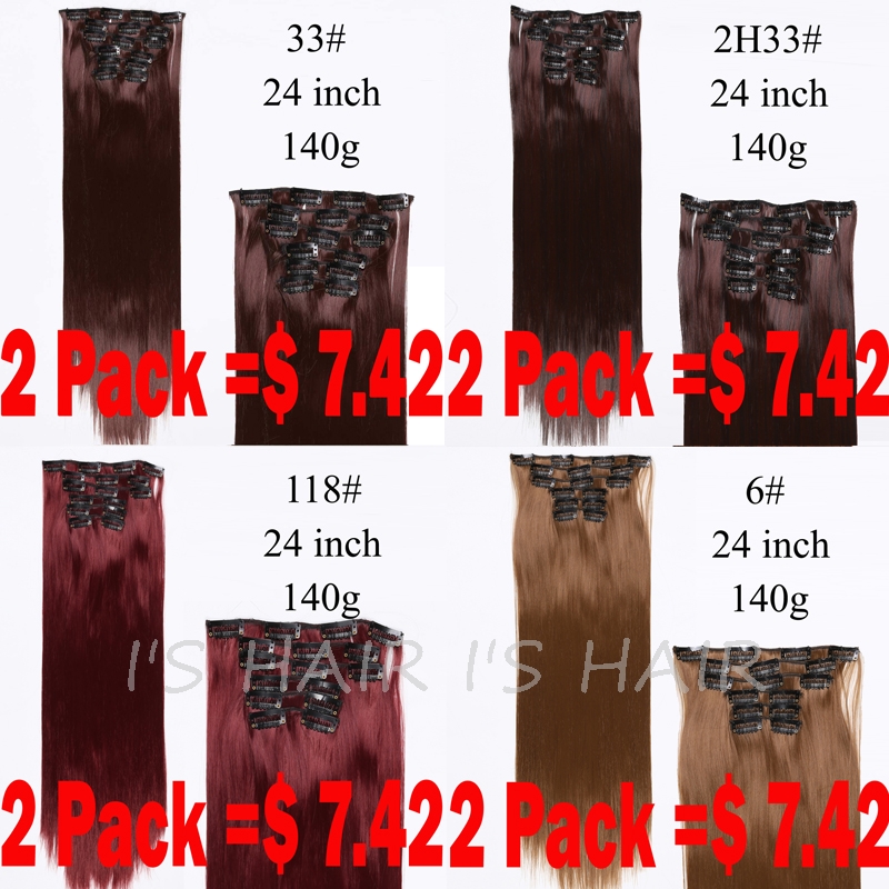 Synthetic-Hair-Extension-Hairpiece-23quot-Synthetic-Straight-Hair-Piece-16-Clip-In-Hair-Extensions-6-32278017222