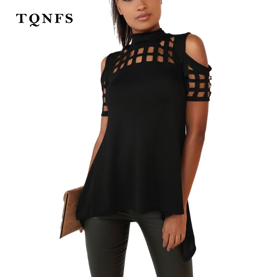 TQNFS-Fashion-Tee-Shirt-Femme-Long-Sleeve--Bandage-Shirts-O-Neck-Casual-T-Shirt--Women-Solid-Hollow--32755476648