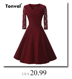 Tonval-Half-Sleeve-Vintage-Tunic-Dress-Women-Gorgeous-Floral-Retro-Audrey-Hepburn-Style-Plus-Size-Su-32739510709